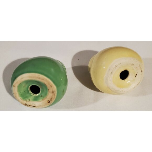 Green & Yellow Vintage Watering Can Salt & Pepper Shakers, 3" Tall - Picture 3 of 5